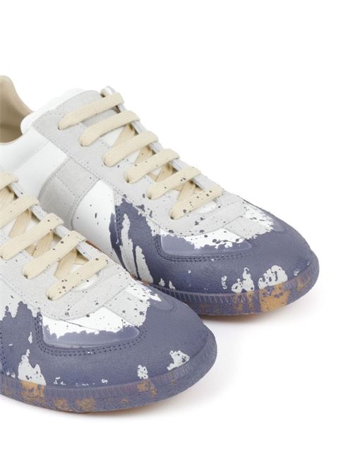 White, multicolour calf leather sneaker Maison Margiela | S57WS0481P6230H0A65